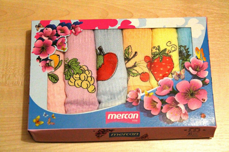 Набор кухонных полотенец Mercan Ягодки 45x65 см (6 шт.) 