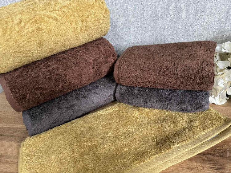 Набор махровых полотенец Cotton delux 50х90 см из 3 шт, модель 3