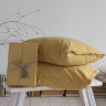 Набор простынь La Modno 160x200+30 см на резинке с наволочками 50х70 см Stonewashed Golden yellow Набор простынь La Modno 160x200+30 см на резинке с наволочками 50х70 см Stonewashed Golden yellow