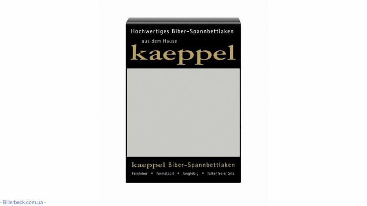 Простирадло на гумці фланель Kaeppel 180-200х200+25 см срібло