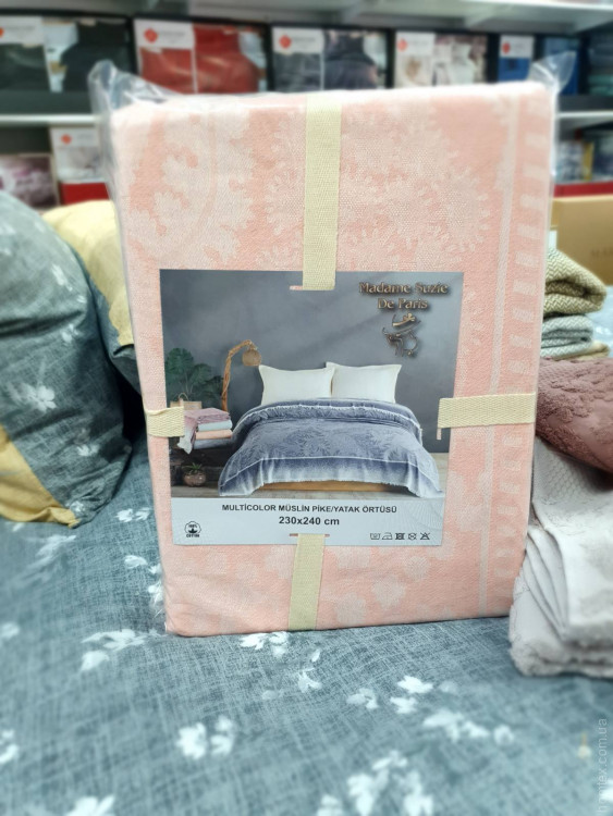 Муслиновое пике - покрывало Madame Suzie 230x240 см модель 8