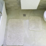 Набір бавовняних килимків для ванної Zeron Tufting Mat з 2-х штук 50х60 см + 60х100 см кремово-пудровий