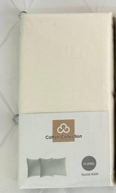 Набор наволочек из фланели Cotton Collection из 2-х штук 50х70 см кремовый