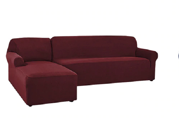 Набір чохлів HomyTex водовідштовхувальний на кутовий диван 3.2 бордовий Набір чохлів HomyTex водовідштовхувальний на кутовий диван 3.2 бордовий