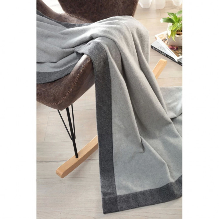 Плед Biederlack Plaid Prado grey 150x210 см