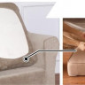 Чехол на диванную подушку - сидушку 1-х местный Homytex песочный (50-70x50-70+5-20 см)