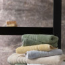 Набор махровых полотенец из 2 шт. 50х90 см.+ 75х150 см. Soft cotton Aria green
