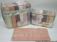 Набор махровых полотенец Cestepe VIP Cotton modal soft из 6 штук 70х140 см