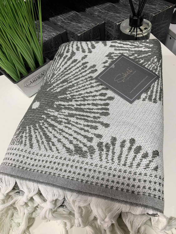 Полотенце Pestemal Sikel Liya 100x150 см оливковое