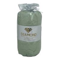 Простынь махровая на резинке DIAMOND HAVLU CARSAF DARK GREEN 180x200 см