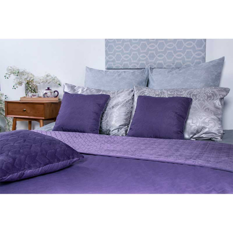 Декоративне покривало Руно VeLour 180x220 см Violet