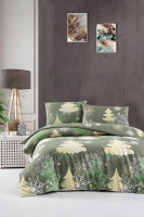 Постельное белье Cotton Collection фланель модель 56 полуторное
