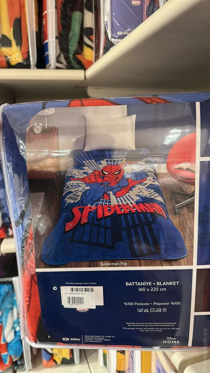 Плед детский Tac Disney Spiderman Pop 160x220 см Плед детский Tac Disney Spiderman Pop 160x220 см