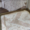 Покрывало жаккардовое My bed lux Sonia beige 240х260 см c наволочками 50х70см 