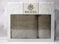 Набор махровых полотенец Belizza из 2 штук 50x90 см+70x140 см, модель 14