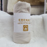 Сатиновая простынь с наволочками на резинке Erenay 160x200+30 см светло-бежевая