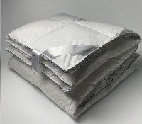 Одеяло Iglen Royal Series 100% белый пух климат - комфорт кассетное зимнее 200х220 см 
