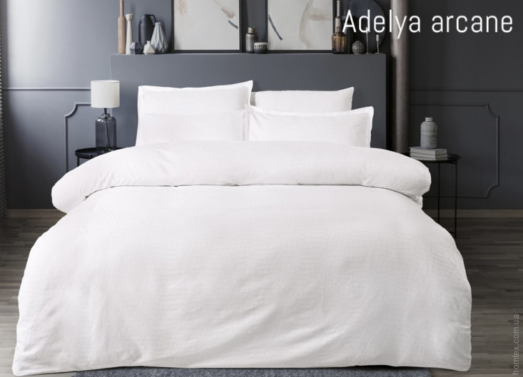 Постільна білизна Altinbasak сатин жаккард Delux Adelya arcane євро