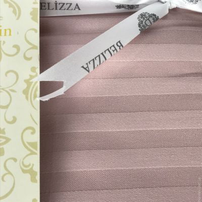 Постельное белье сатин-страйп Belizza Line pembe евро