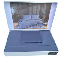 Постельное белье Tivolyo Home Casual сатин люкс серое полуторное