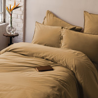 Постельное белье Issimo Home Stonewash Savanna mustard poplin евро