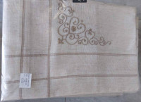 Скатертина Alltex 150x220 см з вишивкою, модель 17