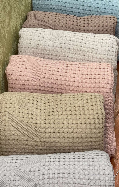 Плед Home Textile Soft pudra Cotton 160x210 см