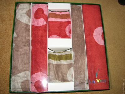 Набор бамбуковых полотенец Le Vele из 6 шт.(бордовые, коричневые)