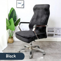 Чохол на офісне крісло Homytex велюровий чорний, розмір Л