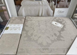 Покривало жакардове Moda Box Polina 240x260 см сіро-бежеве з наволочками