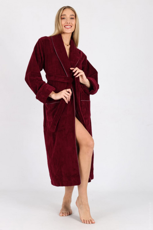 Халат махровий Nusa NS - 6895 bordo