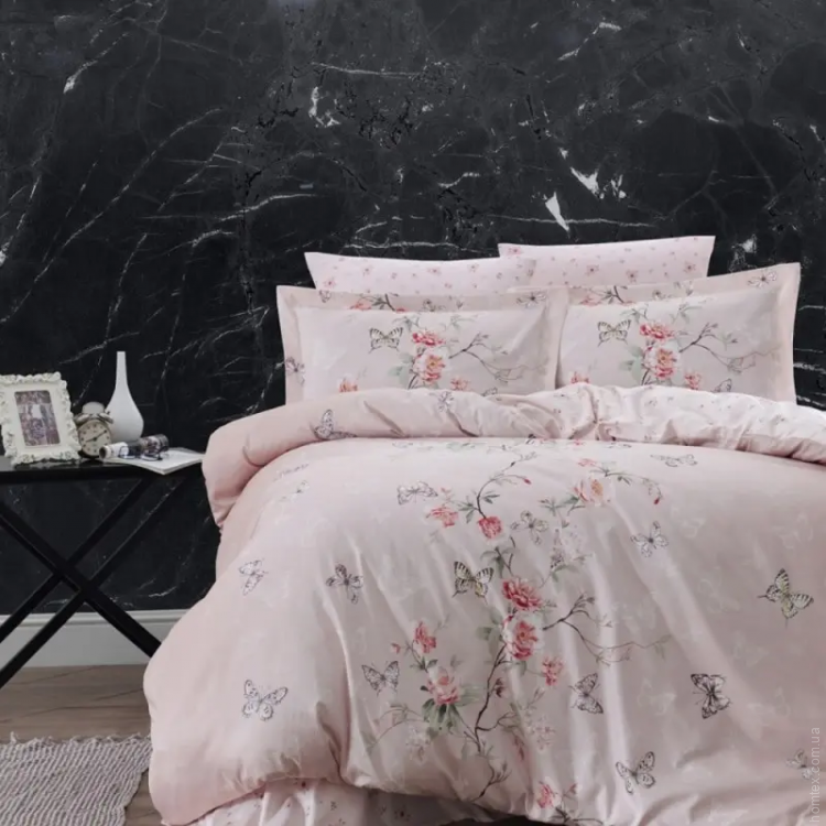 Постельное белье First Choice Matilde powder сатин Delux евро