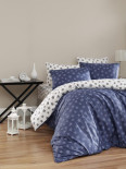 Постільна білизна First Choice de luxe ранфорс Light Navy Blue євро
