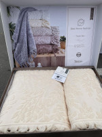 Набір махрових рушників Sikel жакард Towel Set з 2 шт. 50×90 см + 70×140 см., модель 3