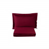 Покрывало с наволочками Karaca Home - Charm bold bordo бордовое 160х240 см