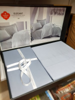 Постільна білизна Cotton Box Elegant saten gri євро