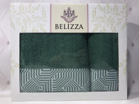 Набор махровых полотенец Belizza из 2 штук 50x90 см+70x140 см, модель 15