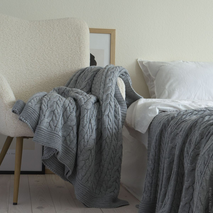 Плед La Modno Genova Gray 170x240 см