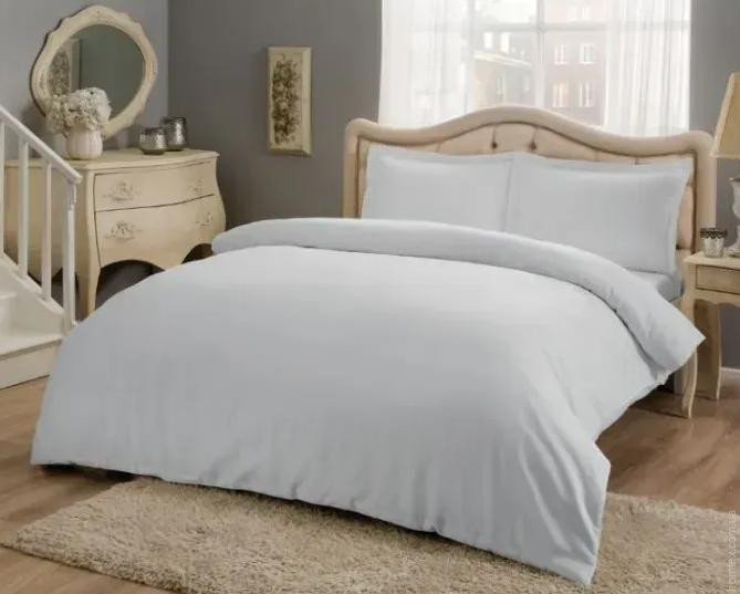 Постільна білизна TAC Basic gri сатин євро максі