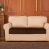 Чехол на диванную подушку - сидушку 2-х местный Homytex шоколадный (100-120x50-70+5-20 см)