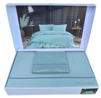 Постельное белье Tivolyo Home Casual сатин люкс мятное полуторное