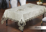 Скатерть прямоугольная Zeron Flora Krem 160х220 см
