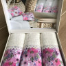 Набор махровых полотенец  Do&Co Полевые цветы из 3 шт. 30x50 см 