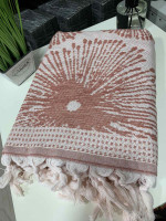 Полотенце Pestemal Sikel Liya 100x150 см кирпичное