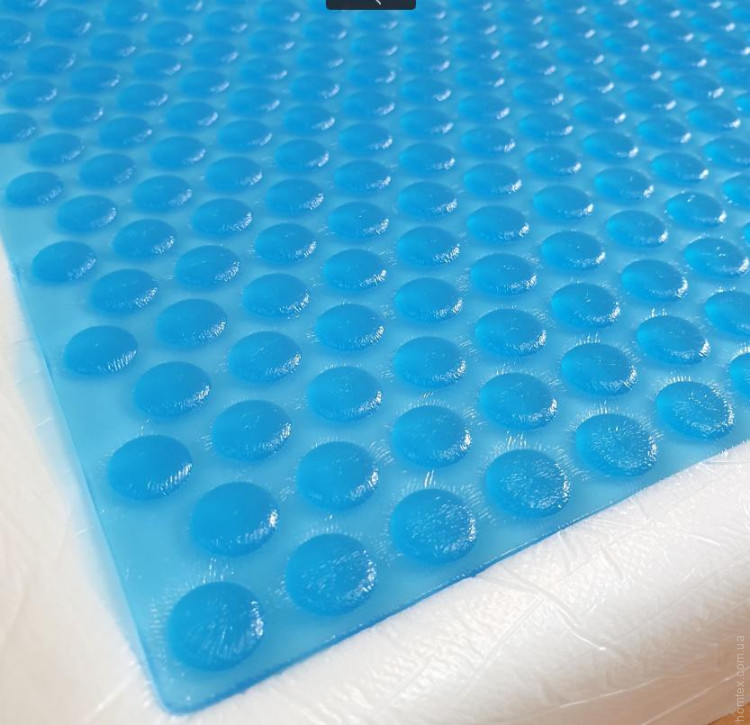 Ортопедическая подушка мемори с охлаждающим гелем Zeron Memory Foam +Cold Gel прямоугольная с двумя валиками