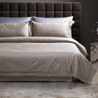 Постельное белье жаккардовое с летним одеялом Santfair евро, модель 3