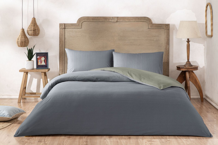 Постельное белье TAC Ранфорс Marwen lacivert полуторный