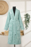 Халат махровый бамбуковый женский Zeron мятный