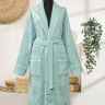 Халат махровый бамбуковый женский Zeron мятный