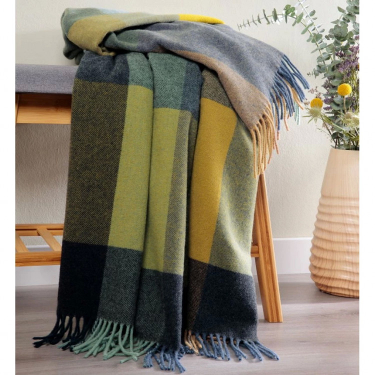 Плед Biederlack Pleasant yellow 130x170 см 